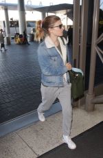 KATE MARA and Jamie Bell at LAX Airport in Los Angeles 02/16/2018