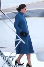 KATE MIDDLETON Arrives at Oslo Gardermoen Airport 02/01/2018