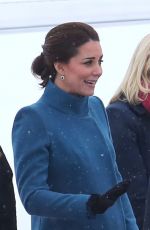 KATE MIDDLETON Arrives at Oslo Gardermoen Airport 02/01/2018