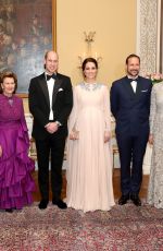 KATE MIDDLETON at a Dinner at Royal Palace in Oslo 02/01/2018
