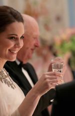 KATE MIDDLETON at a Dinner at Royal Palace in Oslo 02/01/2018