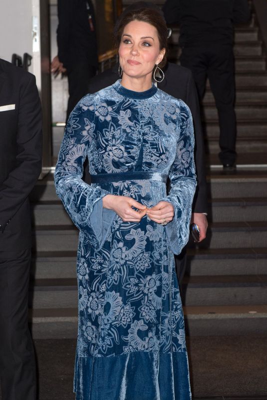 KATE MIDDLETON at a Reception to Celebrate Swedish Culture in Stockholm 01/31/2018