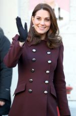 KATE MIDDLETON at Hartvig Nissen School in Oslo 02/02/2018