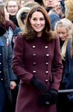 KATE MIDDLETON at Hartvig Nissen School in Oslo 02/02/2018
