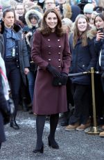 KATE MIDDLETON at Hartvig Nissen School in Oslo 02/02/2018