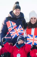 KATE MIDDLETON at Holmenkollen Ski Jump in Oslo 02/02/2018