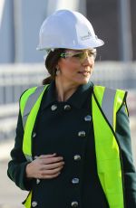 KATE MIDDLETON at New Bridge Across the River Wear in Sunderland 02/21/2018