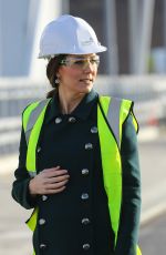 KATE MIDDLETON at New Bridge Across the River Wear in Sunderland 02/21/2018