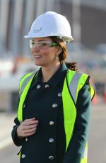 KATE MIDDLETON at New Bridge Across the River Wear in Sunderland 02/21/2018