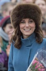 KATE MIDDLETON at Princess Ingrid Alexandra Sculpture Park in Oslo 02/01/2018