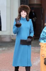 KATE MIDDLETON at Princess Ingrid Alexandra Sculpture Park in Oslo 02/01/2018