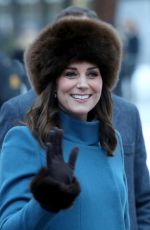 KATE MIDDLETON at Princess Ingrid Alexandra Sculpture Park in Oslo 02/01/2018