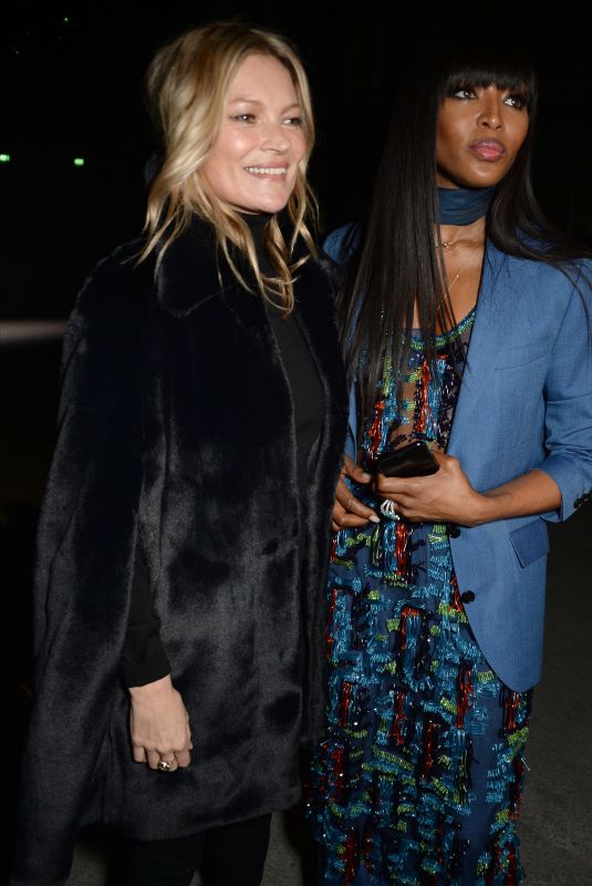 KATE MOSS and NAOMI CAMPBELL at Burberry Show at London Fashion Week 02/17/2018