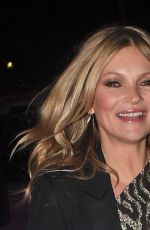 KATE MOSS Arrives at YSL Fashion Show at Paris Fashion Week 02/27/2017