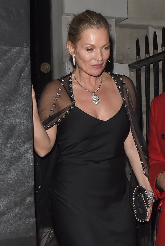 KATE MOSS at Vogue x Tiffany & Co Bafta Afterparty in London 02/18/2018