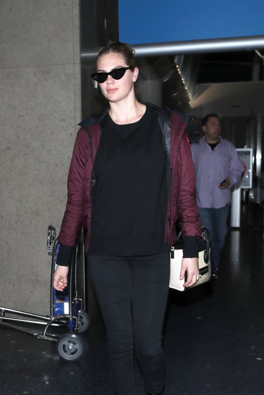 KATE UPTON at Los Angeles International Airport 02/01/2018