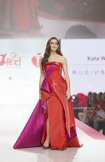 KATE WALSH in Gown by Galia Lahav at Red Dress 2018 Collection Fashion Show in New York 02/08/2018