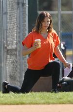 KATHARINE MCPHEE on the Set of Scorpion in Los Angeles 02/15/2018