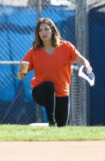 KATHARINE MCPHEE on the Set of Scorpion in Los Angeles 02/15/2018