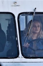KATHERINE LANGFORD Driving a Ice Cream Truck on the Set of Spontaneous in Vancouver 02/20/2018