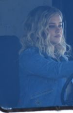 KATHERINE LANGFORD Driving a Ice Cream Truck on the Set of Spontaneous in Vancouver 02/20/2018