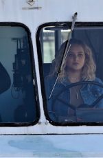 KATHERINE LANGFORD Driving a Ice Cream Truck on the Set of Spontaneous in Vancouver 02/20/2018