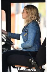 KATHERINE LANGFORD Driving a Ice Cream Truck on the Set of Spontaneous in Vancouver 02/20/2018