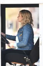 KATHERINE LANGFORD Driving a Ice Cream Truck on the Set of Spontaneous in Vancouver 02/20/2018