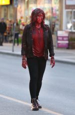 KATHERINE LANGFROD on the Set of Spontaneous in Vancouver 02/20/2018