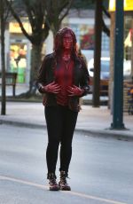 KATHERINE LANGFROD on the Set of Spontaneous in Vancouver 02/20/2018
