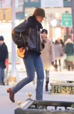 KATIE HOLMES Arrives at Ralph Lauren Fitting for New York Fashion Week 02/09/2018