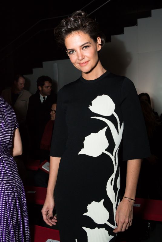 KATIE HOLMES at Carolina Herrera Fashion Show in New York 02/12/2018