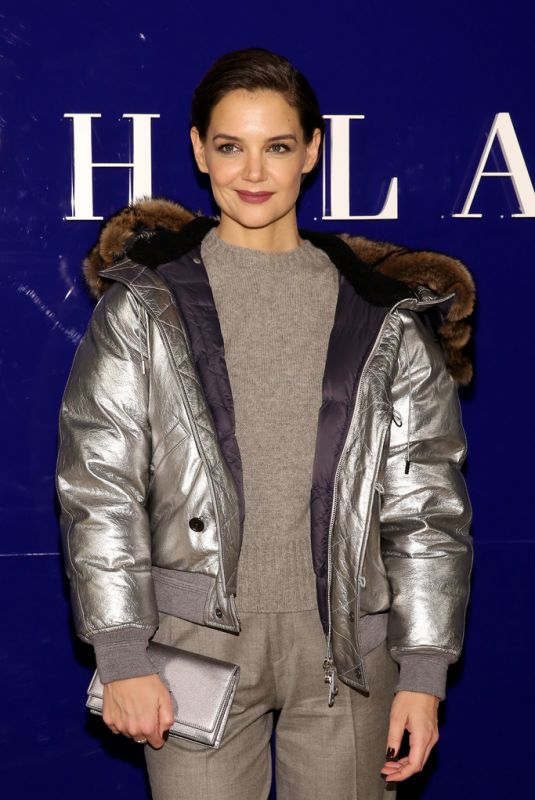 KATIE HOLMES at Ralph Lauren Show at New York Fashion Week 02/12/2018