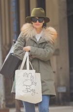 KATIE HOLMES Out and About in New York 02/06/2018
