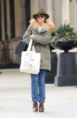 KATIE HOLMES Out and About in New York 02/06/2018