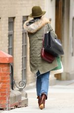 KATIE HOLMES Out and About in New York 02/06/2018