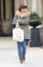 KATIE HOLMES Out and About in New York 02/06/2018