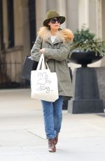 KATIE HOLMES Out and About in New York 02/06/2018