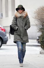 KATIE HOLMES Out and About in New York 02/26/2018