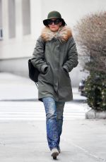 KATIE HOLMES Out and About in New York 02/26/2018