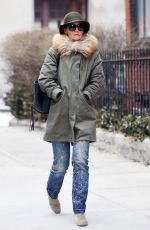 KATIE HOLMES Out and About in New York 02/26/2018