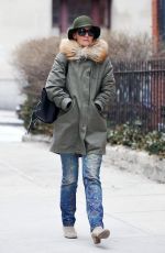 KATIE HOLMES Out and About in New York 02/26/2018