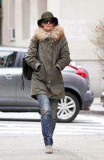 KATIE HOLMES Out and About in New York 02/26/2018