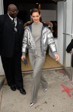 KATIE HOLMES Out at New York Fashion Week 02/12/2018