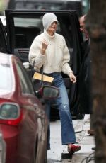 KATIE HOLMES Out in New York 02/25/2018