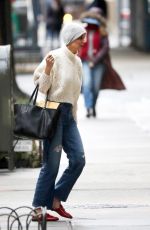 KATIE HOLMES Out in New York 02/25/2018