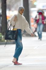 KATIE HOLMES Out in New York 02/25/2018