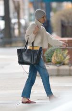 KATIE HOLMES Out in New York 02/25/2018