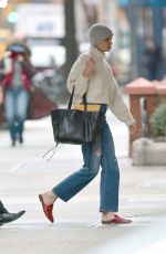 KATIE HOLMES Out in New York 02/25/2018
