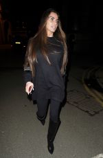 KATIE PRICE Out for Dinner in Manchester 02/15/2018